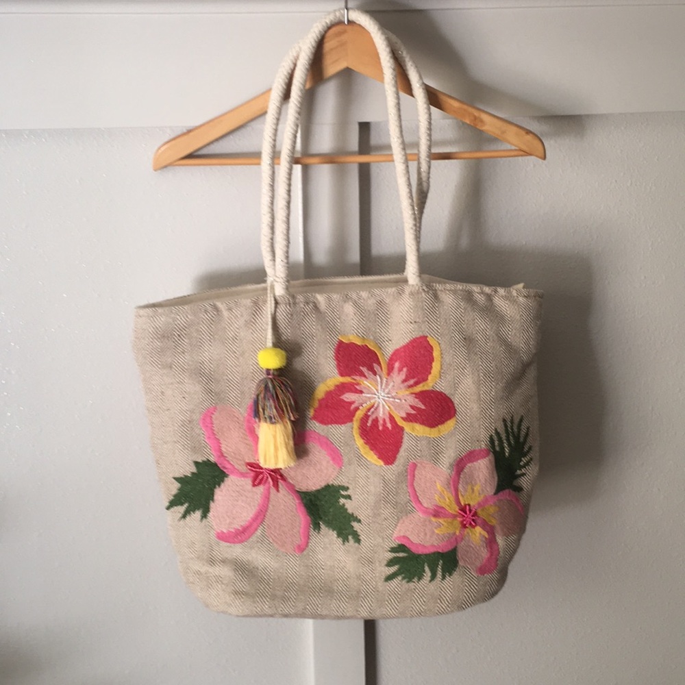 Floral Summer Tote Bag